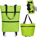 Vikbar Shoppingväska med Hjul - Green Green