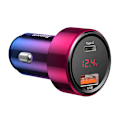 Miniatyrbild 5 av 11: Ładowarka samochodowa Baseus Magic USB + USB-C QC 4.0 PD 45W (czerwono-niebieska)