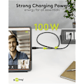 Miniatyrbild 5 av 11: USB-C™-kabel, USB 3.2, 100 W, 10 Gbit/s, Power Delivery, 2 m