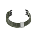 Miniatyrbillede 2 af 3: Vævet nylon urrem til Xiaomi Mi Band 8/9 Grøn