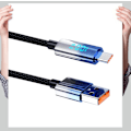 Miniatyrbild 2 av 7: ZL-TK18 Dold Digital Display USB-C till USB-C Kabel 1 m
