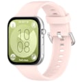Miniatyrbillede 2 af 4: Silikonerem til Huawei Fit 4 - Lys Pink, Sølvspænde Fyrretræ