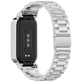 Miniatyrbillede 3 af 6: Urrem i rustfrit stål til Xiaomi Band 9 Active & Redmi Band 3 Sølv