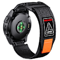 Miniatyrbillede 2 af 5: Quick Release 26mm Vævet Nylonrem til Garmin-ure Sort