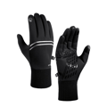 Varma Vatten- och Vindtäta Skidhandskar Black Black