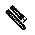 Miniatyrbillede 1 af 3: Silikone urrem til Samsung Gear S4 Sport Sort 20 mm