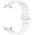 Pikkukuva 1 / 4: 12 mm:n magneettinen silikoniranneke Xiaomi Mi Band 8/9:lle Valkoinen