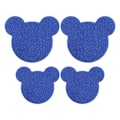 Miniatyrbild 1 av 4: Teddy Bear Shoe Patch Kit - 8 lappar (4 stora, 4 medelstora) Blå