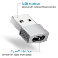 Miniatyrbild 5 av 7: INF USB-C till USB-adapter Svart