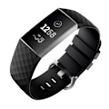 Pikkukuva 2 / 3: Musta silikoninen ranneke Fitbit Charge 4/3:lle - Pieni