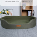 Miniatyrbild 4 av 6: Plush Nest Dog Bed Pet Bed Mat Grön M