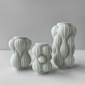 Miniatyrbillede 2 af 5: Silikone stearinlysform - Lille bølgeformet søjle J-1006