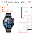 Miniatyrbillede 3 af 11: Smartwatch med EKG, pulsmåler, blodtryksmåler og skridttæller Sort silikone rem