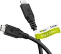 USB-C™-kabel, 3 m, svart
