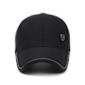 Miniatyrbillede 3 af 4: Baseball Cap - Åndbar og justerbar sommerhat Sort