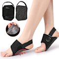 Miniatyrbillede 2 af 6: 1 par Anti-Slip Flat Arch Support Orthotic Inserts halve indlægssåler