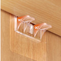 Miniatyrbild 4 av 5: INF Självhäftande hyllbärare - Fästen för hyllplan 4-pack Transparent