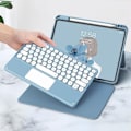 Miniatyrbillede 3 af 3: Aftageligt Bluetooth-tastaturetui til iPad iPad 10 (2022) Blå