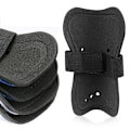 Miniatyrbillede 4 af 4: Youth Shin Guards Fodbold med rem Sort
