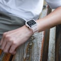 Pikkukuva 7 / 8: Läpinäkyvä TPU-suojaus Apple Watchille - Integroitu ranneke 46 mm:lle