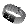 Miniatyrbillede 3 af 3: Grå stor silikonerem til Fitbit Charge 4/3