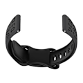 Miniatyrbillede 1 af 3: To-farvet silikonerem til Huawei GT4/5, Samsung, Garmin Grå+sort 18 mm