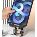 Miniatyrbillede 5 af 6: Bærbar stativ - Ergonomisk design for optimal visning Sort