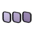 Miniatyrbillede 1 af 2: Sæt med 3 Telesin ND 8/16/32 filtre til GoPro GoPro Hero 13 Black (S5-FLT-12-TGP)