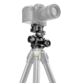 Miniatyrbillede 3 af 10: Gearet stativhoved med hurtigudløserplade Bobleniveau 360º Dobbelt panoramaudsigt til kraftige stativer Monopoder Kamera