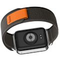 Miniatyrbild 4 av 5: Alpine Loop flätad nylon klockarmband för Xiaomi 9 Pro / 8 Pro Svart+grå