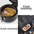 Miniatyrbild 5 av 5: Air Fryer för engångsbruk, pappersliner non-stick 200-pack Vit 20.5 cm