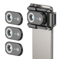 Pikkukuva 6 / 11: 3-in-1 Kiinnitettävä puhelimen mikroskoopin linssi LED-valolla