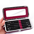Pikkukuva 7 / 8: 5 Pack Blackhead Remover Akne Needle Tools Kit Musta