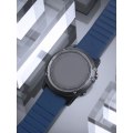 Miniatyrbillede 5 af 6: Silikone magnetisk urrem til Garmin 22 mm urrem Blå