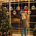 Miniatyrbillede 3 af 5: Ring LED-lys til jul, bryllupper, fester og boligindretning Ønskering 125 lys Varme hvide lys