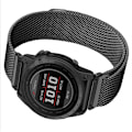 Miniatyrbillede 4 af 4: Quick Release Milanese Metal Watch Strap til Garmin Fenix 7X Pro/Fenix 58 Sort 22 mm
