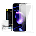 Pikkukuva 2 / 8: Baseus Crystal Tempered Glass Pölynkestävä 0,3 mm iPhone 14 Pro Maxille (2 kpl)