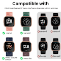 Pikkukuva 5 / 5: Fitbit Versa 2 Nylon kelloranneke Musta