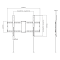 Pikkukuva 7 / 9: OFFICE HeavyDuty Foldable Fixed Wall Mount 37"80" 70 kg