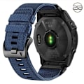 Miniatyrbillede 2 af 3: Hurtigudløsende nylonrem til Garmin Fenix 5X 6X 7X Tactix 7 Pro Blå 26 mm