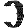 Miniatyrbillede 1 af 7: Urrem til Samsung Galaxy fit3 (SM-R390) silikone i hulstil Sort