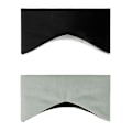 Pikkukuva 1 / 5: Kaksipuolinen Blackout Eye Mask nukkumiseen Musta + harmaa