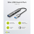 Miniatyrbild 3 av 9: Slim USB-hubb med 4 portar, USB-A till USB-A, 5 Gbit/s