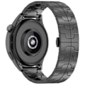 Miniatyrbild 1 av 4: Titanium klockarmband för 22 mm Smartwatch Fjärilslås Svart