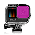 Miniatyrbillede 1 af 5: GoPro 9/10/11/12 lilla dykkerfilter med vandtæt etui Lilla