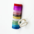 Miniatyrbillede 1 af 2: Glitter Washi Tape Sæt - 26 ruller