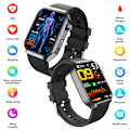 Miniatyrbillede 8 af 11: F700 Smartwatch: Avanceret sundhedsovervågning og fitness Sort