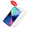 Miniatyrbild 3 av 4: iPhone 14 skärmskydd i härdat glas (3-pack)