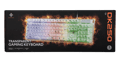 DK250 Membrane keyboard in transparent design, Rainbow LED