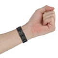 Miniatyrbild 2 av 8: Strukturerad stålrem för Garmin Forerunner 165/165 Music/168/168 Music/D2 Air X10/Bounce/vivoactive 5/Active 5/VivoMove Svart 22 mm